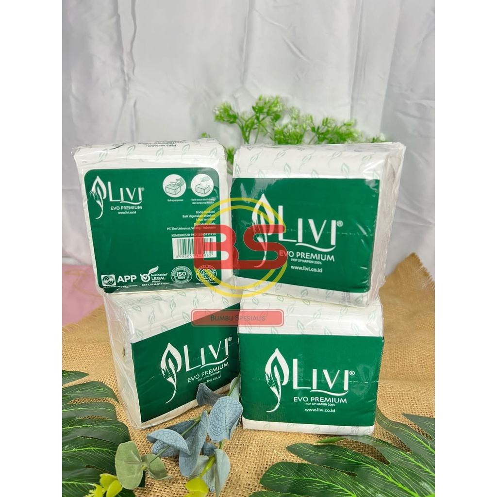 LIVI Tissue Kotak Meja Eco Multipurpose isi 150 lembar (2ply)