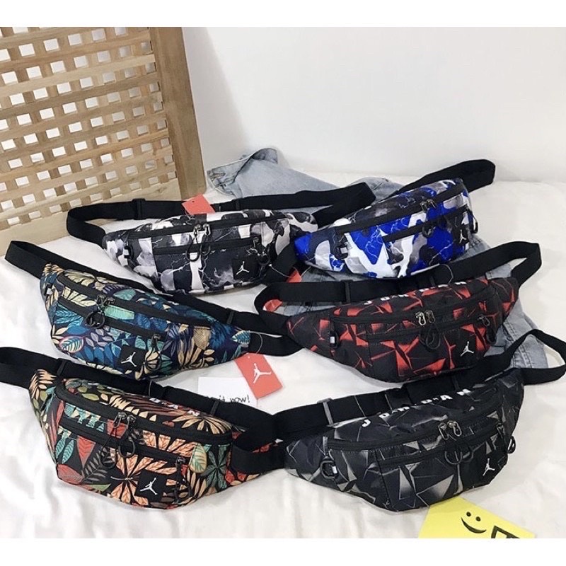 ((NEW PRODUCT)) WAISTBAG A1R J0RDAN MOTIF PATTERN / TAS PINGGANG A1R J0RDAN MOTIF PATTERN / TAS PINGGANG PRIA IMPORT / WAISTBAG PRIA IMPORT