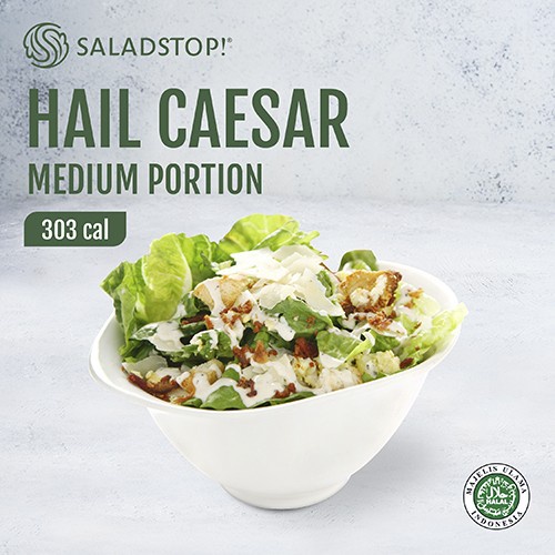 

Saladstopmedium Portion Hail Caesar With Roasted Chicken Salad