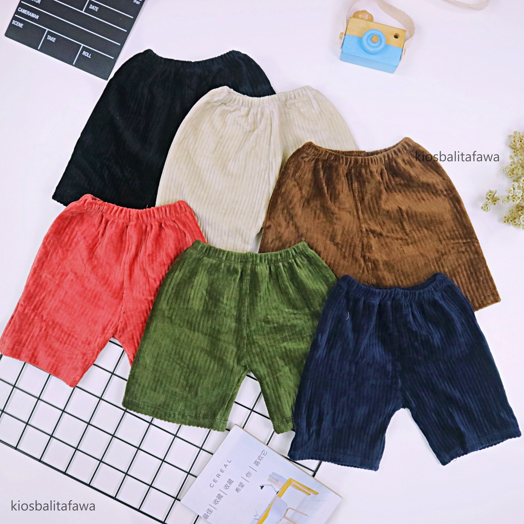 Code Short Pants uk 3-5 Tahun / PREMIUM Celana Main Ketat Pendek Balita Cewek Polos Anak Perempuan