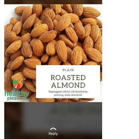 

☞ ROASTED ALMOND PLAIN 300G ✹