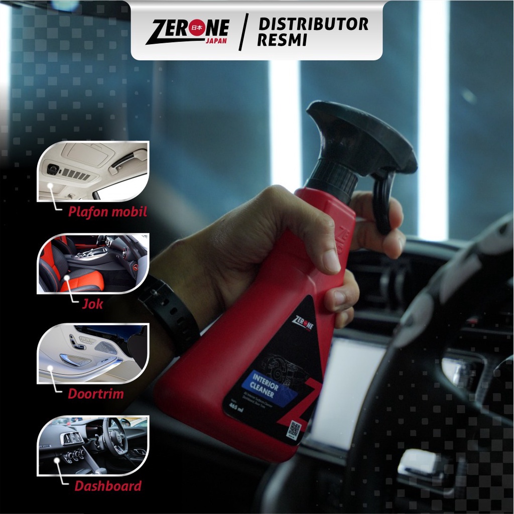 Pembersih Dashboard Jok Plafon Bekas Minuman- Zerone Interior Cleaner MOBIL