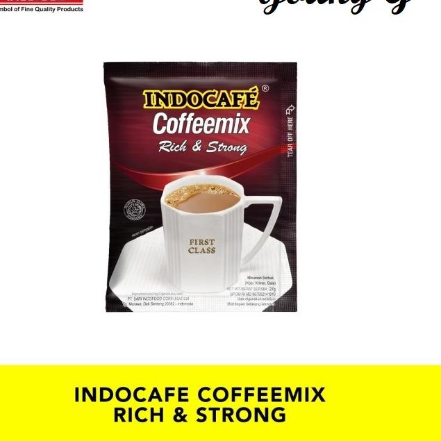 

☺ 30 Sachet Indocafe Coffeemix Rich & Strong - Kopi isi 30 sachet - Regular Coffee ♢