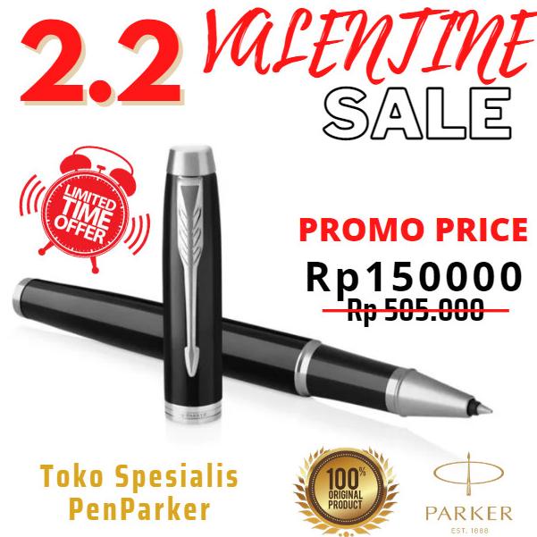 

Premium Parker IM BLACK Chrome Trim Rollerball - Original