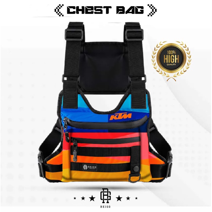 Tas dada pria rompi  chest bag tactical pelindung dada chestbag rig bag