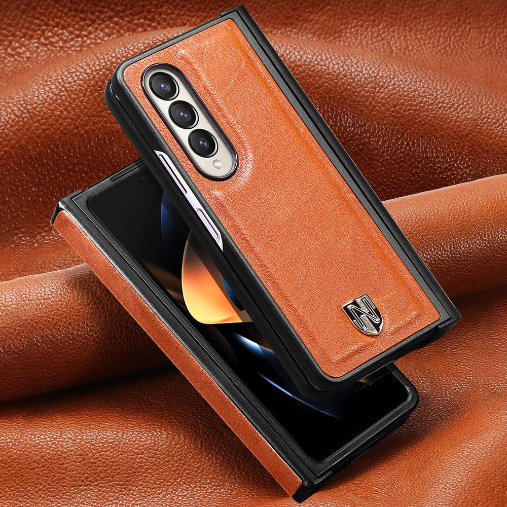 Luxury Leather Cover Fashion Case for Samsung Galaxy Z Fold4 Fold 4