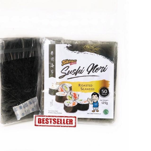 

➪ Tokinori Yaki Sushi Nori- Roasted Seaweed- Rumput Laut 50pc ✱