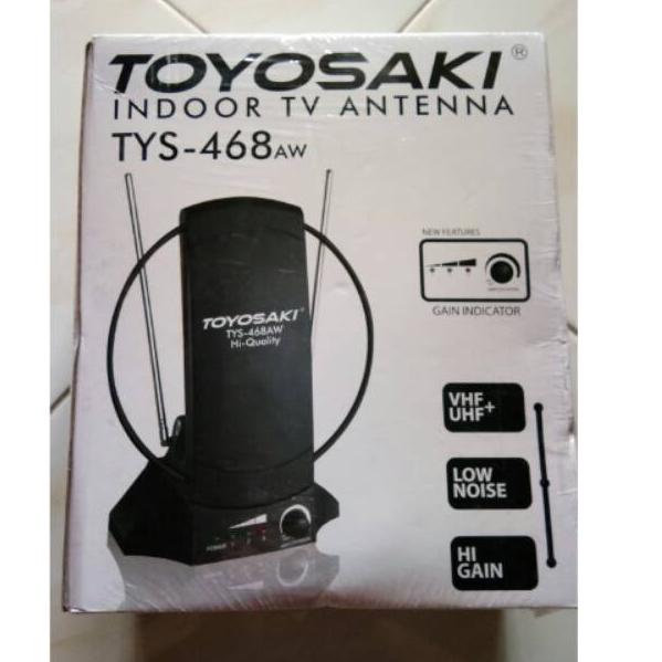 ➮ Original antena tv led dalam indoor digital toyosaki TYS-468 + booster kualitas terbaik 30DB ☋