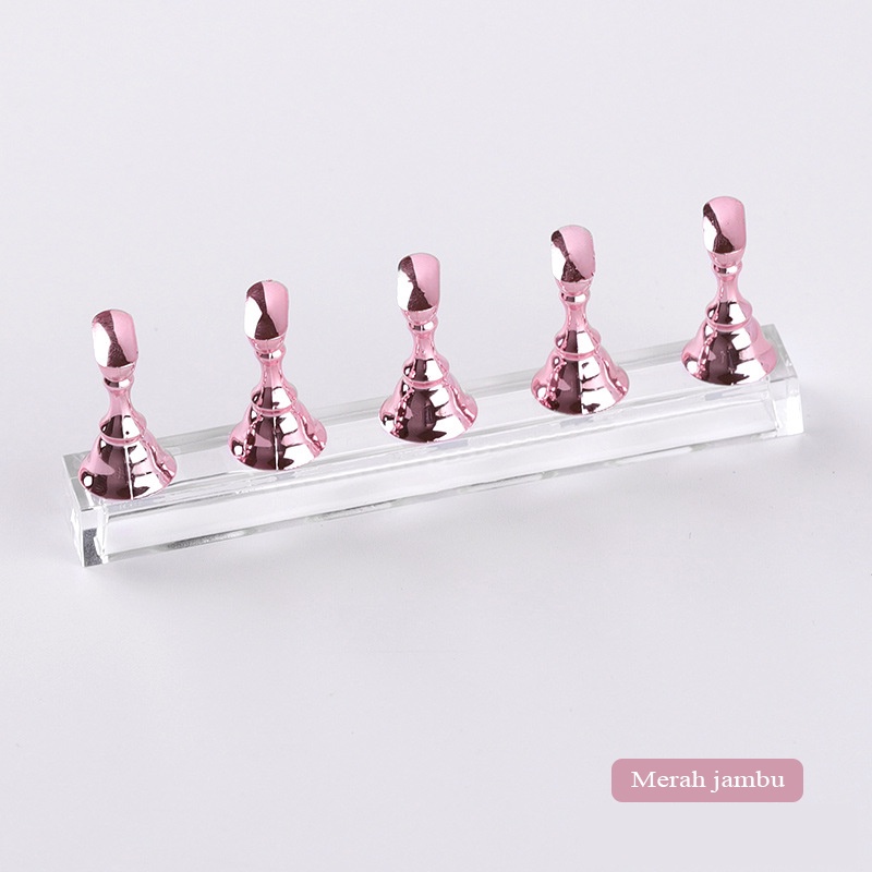 【 COD 】5Pcs Holder Display Kutek Gel Magnetik untuk Latihan/Nail art Display Stand