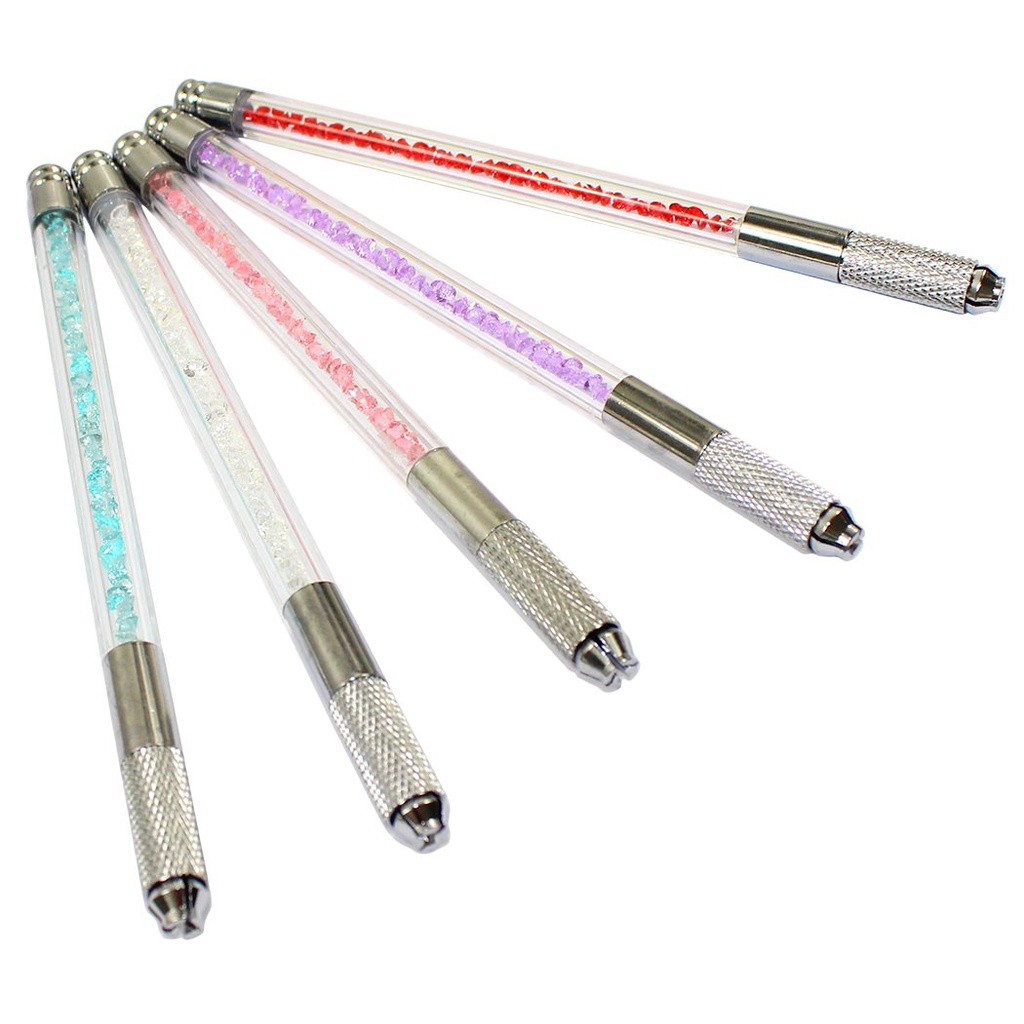 Pen Manual Sulam Alis Manual Microblading / Pen Microblading Crystal 2 Sisi Sulam Alis Bibir