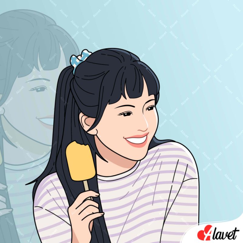 Vektor Wajah Ilustrasi Digital Ilustrasi Kartun / Karikatur / Edit Foto Untuk Hadiah Ulang Tahun / W