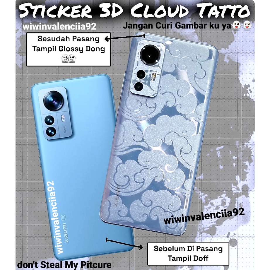 2023 4D Skin Sticker CLOUD VIVO Y35 Y16 Y22 Y36 Y33T Y33S Y30 Y30i Y50 Y21-2021 Y21a Y21T Y21s Y20 Y20i Y20s Y20sG Y19 Y17 Y15 Y15s Y12 Y12s Y12i Y91 Y93 Y95 Y91c Y1S Garskin Stiker Awan putih Tato Anti Jamur HP Belakang A Gores Full Back 3D 4G 5G i s T