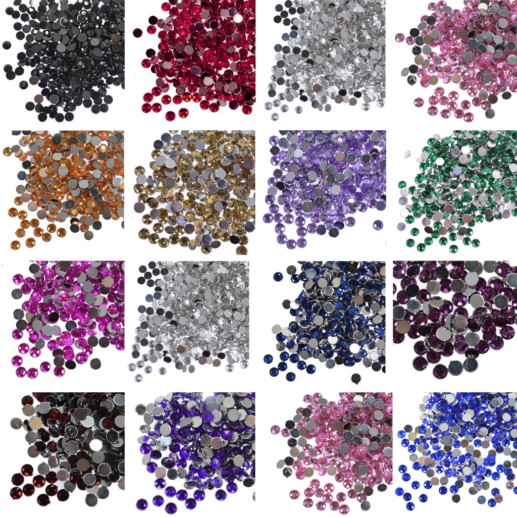 Part 2 - 200pcs 3mm Rhinestone Henna Gems Bead Manik Blink Tasbih Diamond Make Up Nail Art Rhinestones Mutiara Kilap Craft Kosmetik Hiasan Kuku Eye Korean Make Up Handphone Decorations Wedding Party Cosplay Flat Back Gems Bead Diamond Swarovski