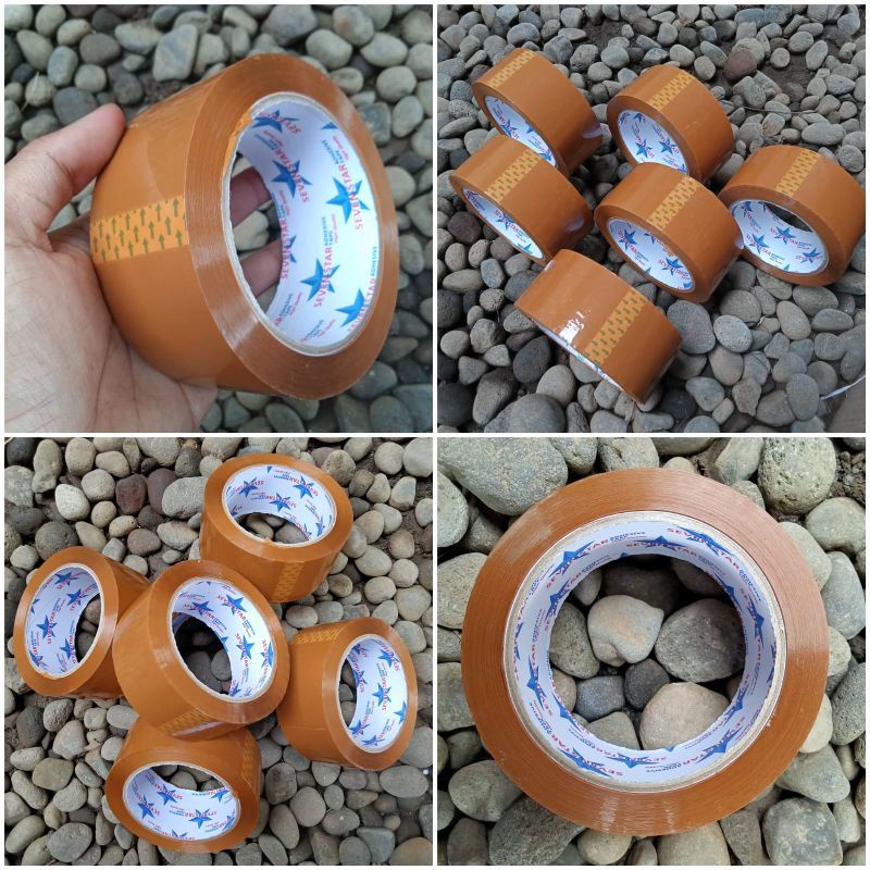 PROMO MURAH lakban coklat merk SEVENSTAR 45mm 90yard