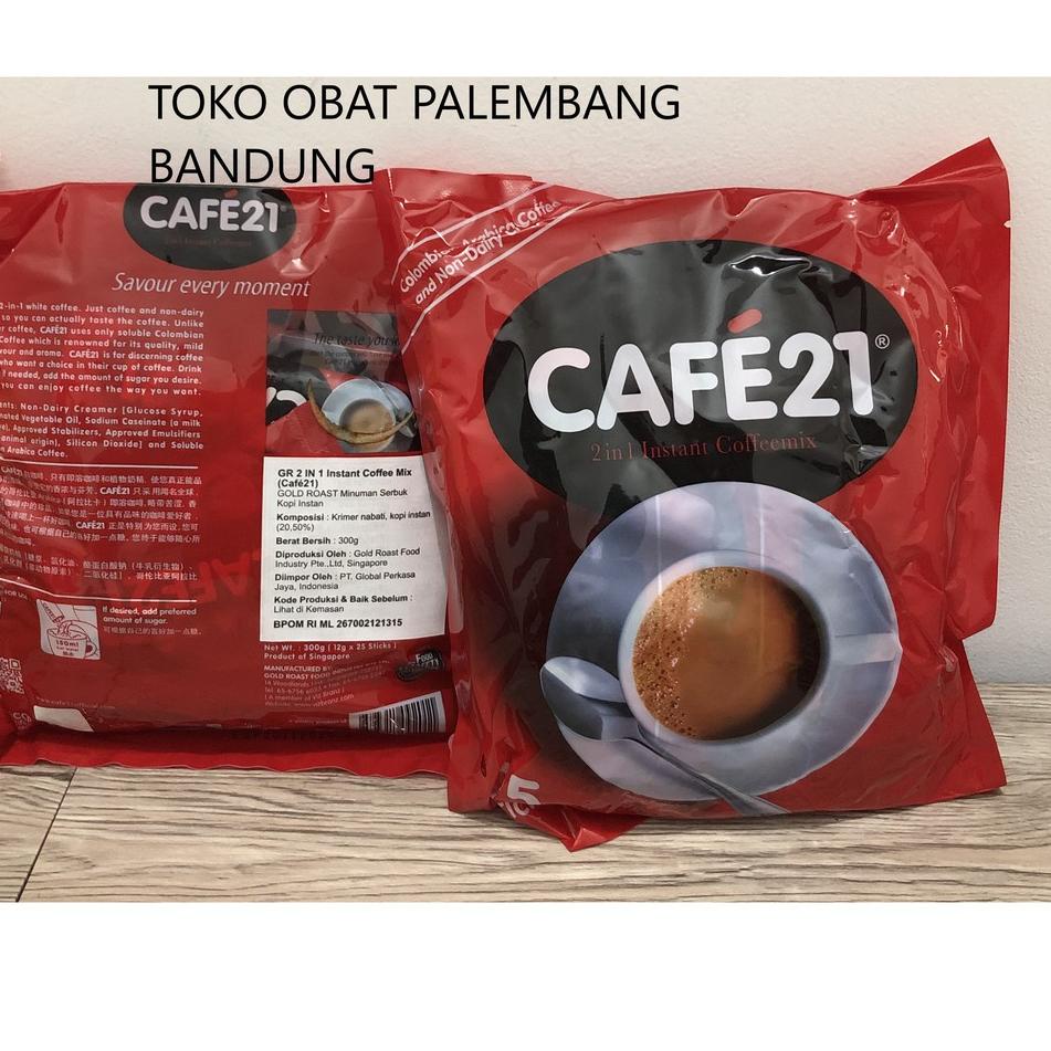 

♠ CAFE21 2 IN 1 INSTANT COFFEEMIX 25 STICKS GOLD ROAST KOPI CAFE 21 GOLDROAST KOPI SACHET ♪