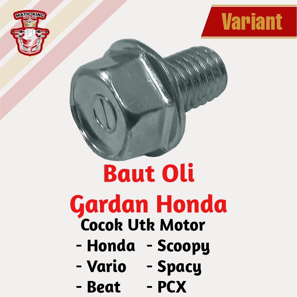 Baut tap oli gardan gear Honda  Beat Vario Scoopy PCX Spacy Standar