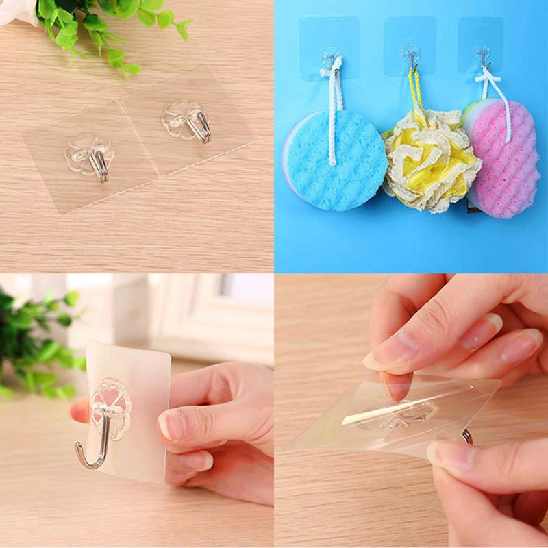 FYGALERY HL0058 Gantungan Hook Tempel Steaker Transparan Magic Cantolan Baju Murah