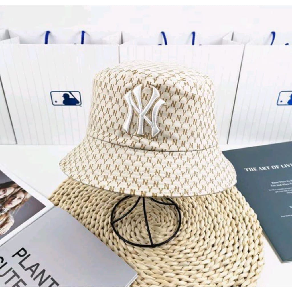 Topi Bucket Hats NY Bucket Korea Fashion Import Casual Style Premium Quality/Bucket pria wanita kekinian