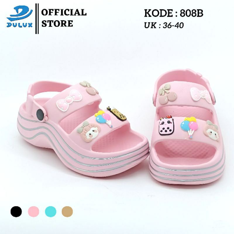 808B SANDAL PUJI TERBARU WANITA DEWASA LUCU KEKINIAN DULUX 36-40