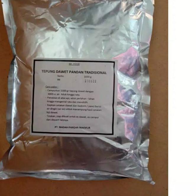 

➼ Tepung Dawet Tradisional Hijau Pandan Mr. Food 1000gr ♣