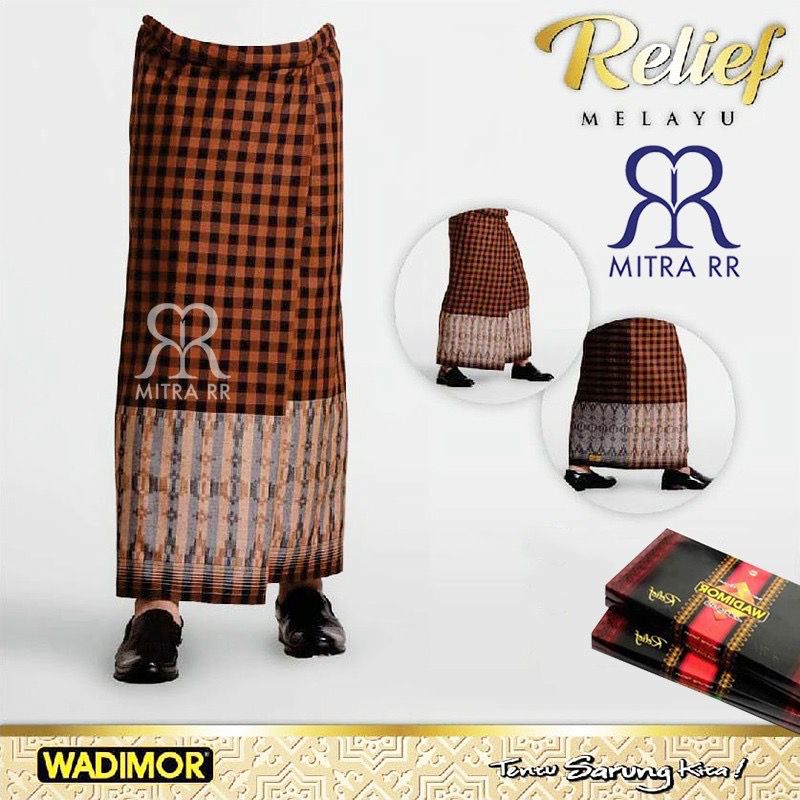 Sarung Tenun Wadimor motif Relief Melayu Satuan | Relief Tumpal Satuan | Grosir