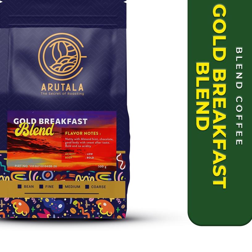 

☇ ARUTALA Kopi Gold Breakfast Blend 500 gram ⅍