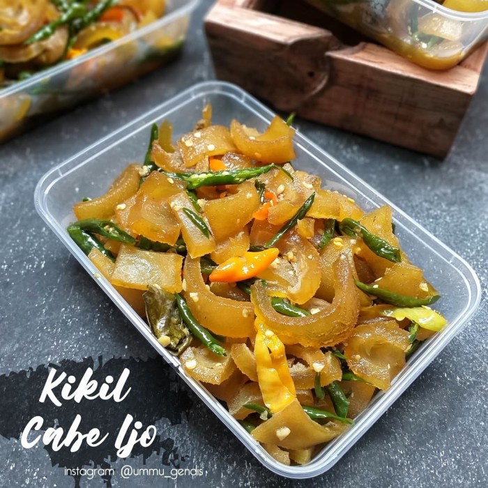 

Tumis Kikil Tempe Cabe Ijo
