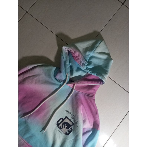 Hoodie Off white x Obey Reworked  Tie Dye Rework