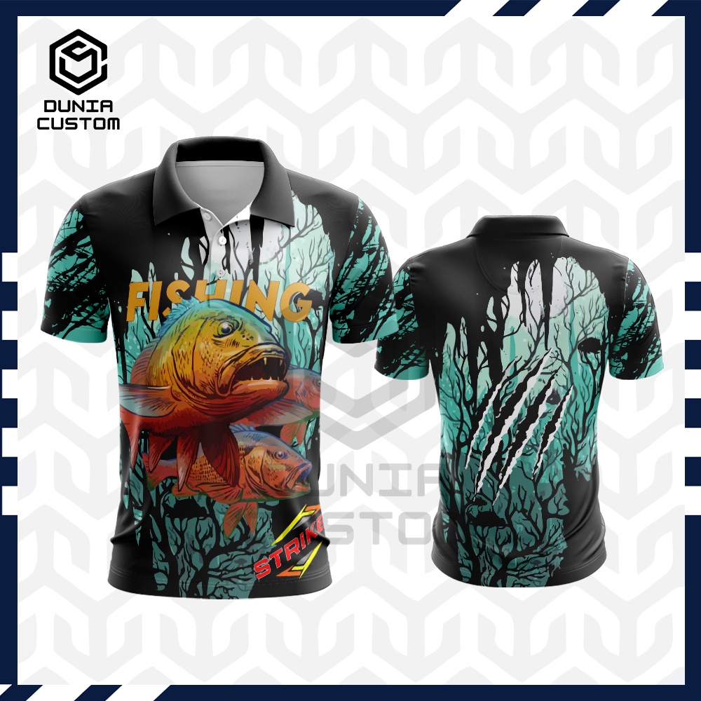 KAOS JERSEY MANCING IKAN - BAJU KAOS MANCING MANIA