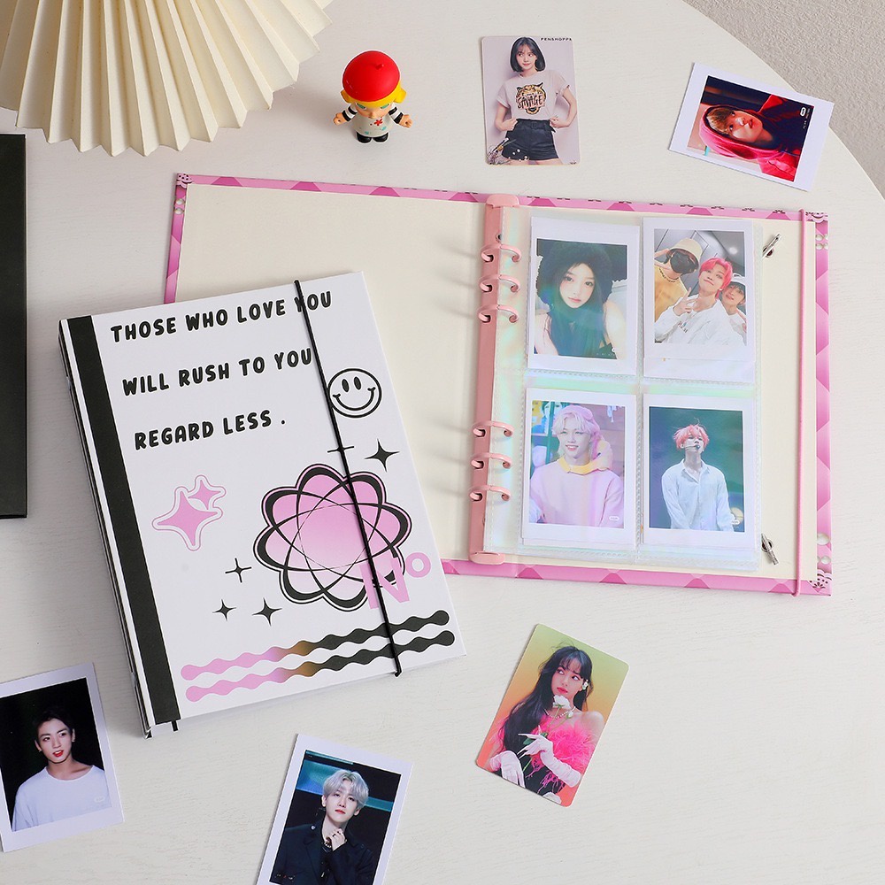 (Ready) Binder hard cover ukuran A5 high teen - album photocard A5 6 Ring