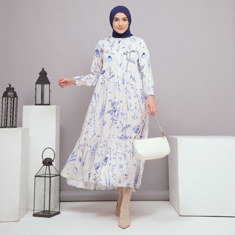 READY Ayana ankle dress rayon viscose premium midi dress rayon hayya dress looklike haideeorlin