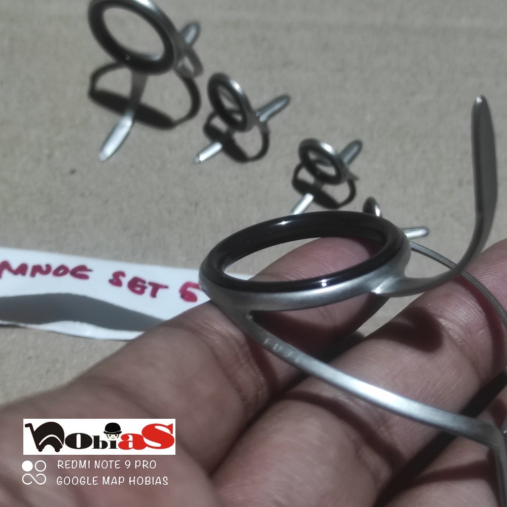 SET RING GUIDE FUJI.... kolongan joran pancing Ring Guide Fuji MNOG