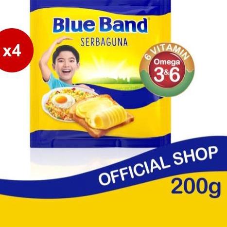 

✦ Blue Band Serbaguna Margarin Masak 200 gr x 4 pcs ❃