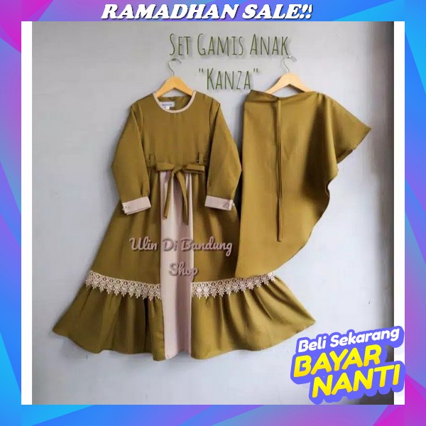 Baju Gamis Anak Permpuan Lebaran 2023 Terbaru Felisha Kids Pakaian Muslim Anak Permpuan Usia 6 7 8 9