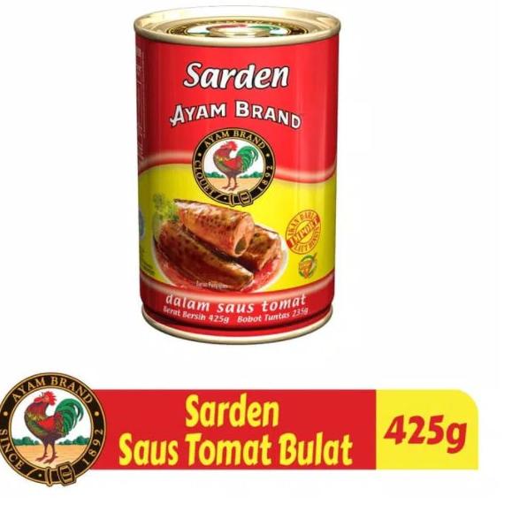 

Good Ayam Brand - Ikan Sarden Kaleng Bulat Saus Tomat 425gr
