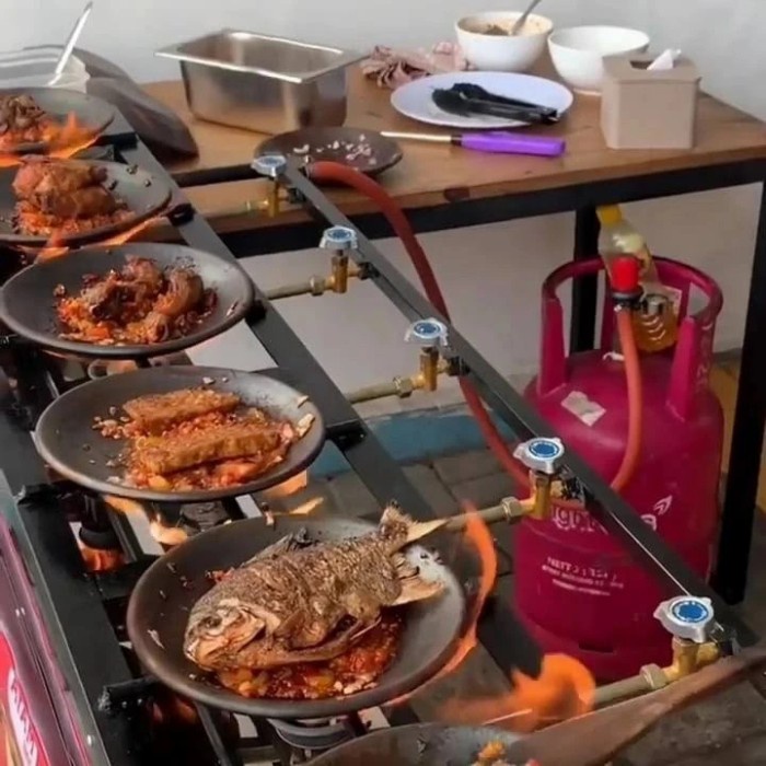 Terlaris Paket Usaha Sambal Gami Bakar Piring Cobek Sambel Gami 18Cm