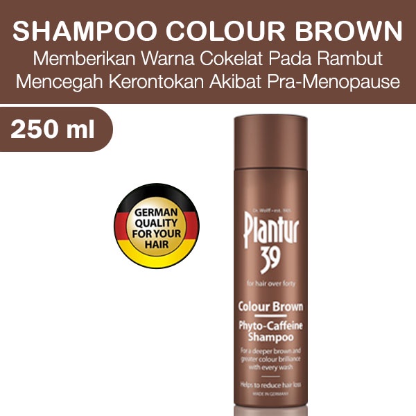 Plantur 39 Brown Phyto-Caffeine Shampoo untuk Rambut Beruban (Shampoo Rambut Uban Warna Coklat)