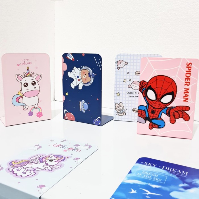 

Terlaris Bos Book End Bergambar/Pembatas Buku/Sekat/Susun Buku/Organizer