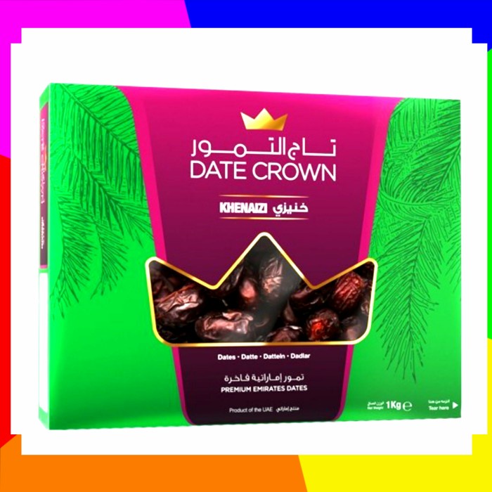 

Kurma Khenaizi Date Crown 1 Kg Original