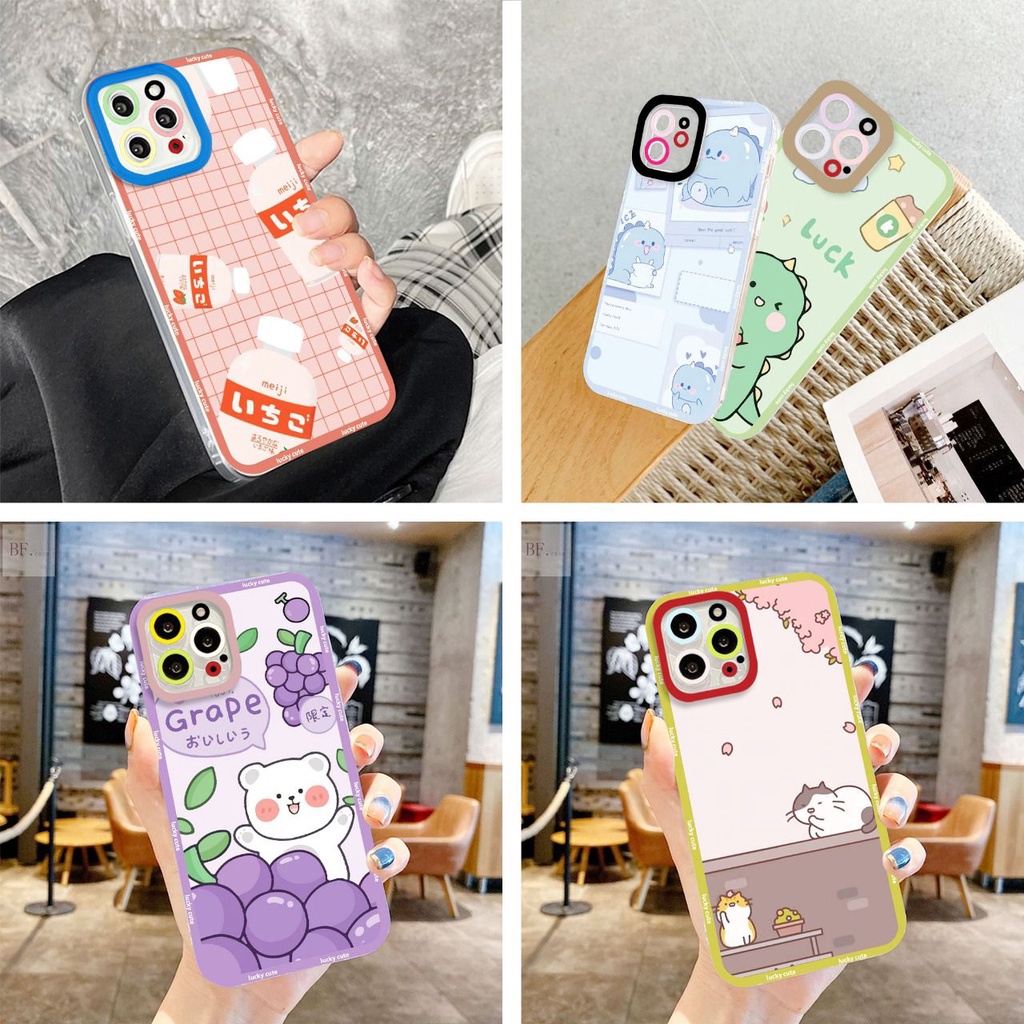 Softcase Transparan Motif Type OPPO A57 2022/A77/A77S/A7/A5S/A12/F9/A54/A54S/A16/A16S/RENO 7Z/A96/A76/A36/RENO 8Z/RENO 8 LITE KING