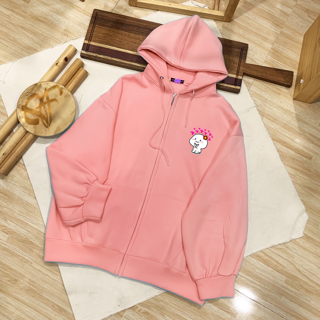 Hoodie Zipper Cuby Pentol Cute Unisex | Dhea Fashion