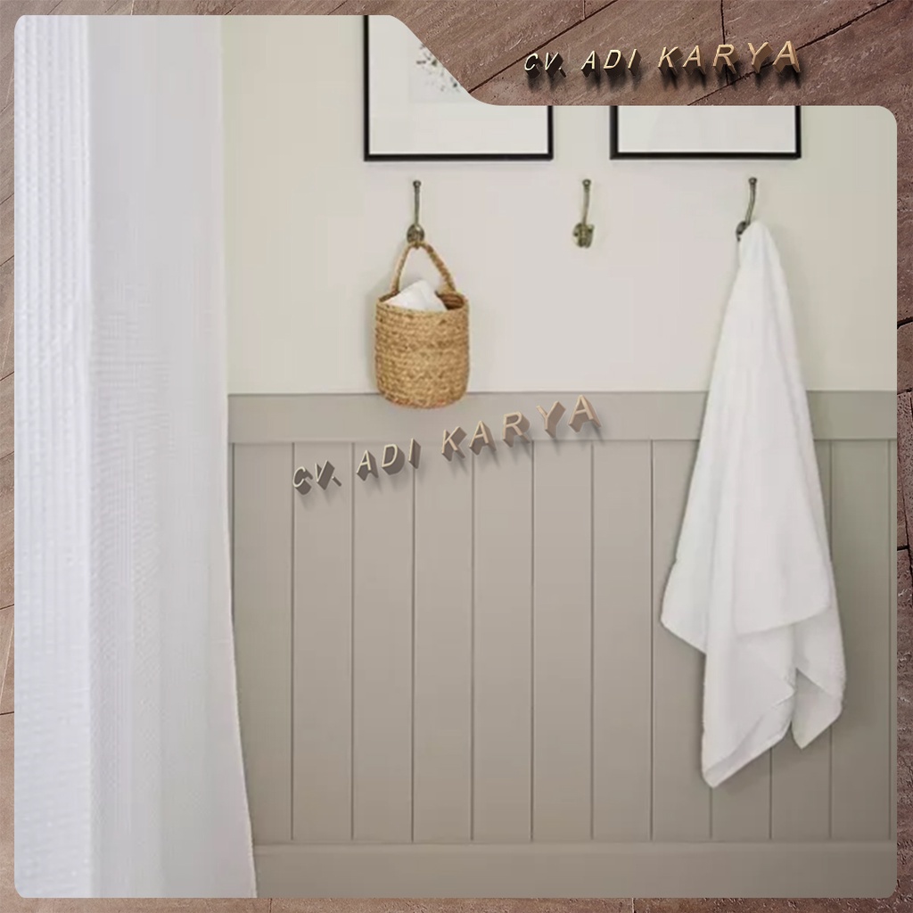 Shiplap Wall Panel Kisi Kisi List Dinding Moulding Molding Dekorasi Rumah Ruang Tamu Kamar Tidur