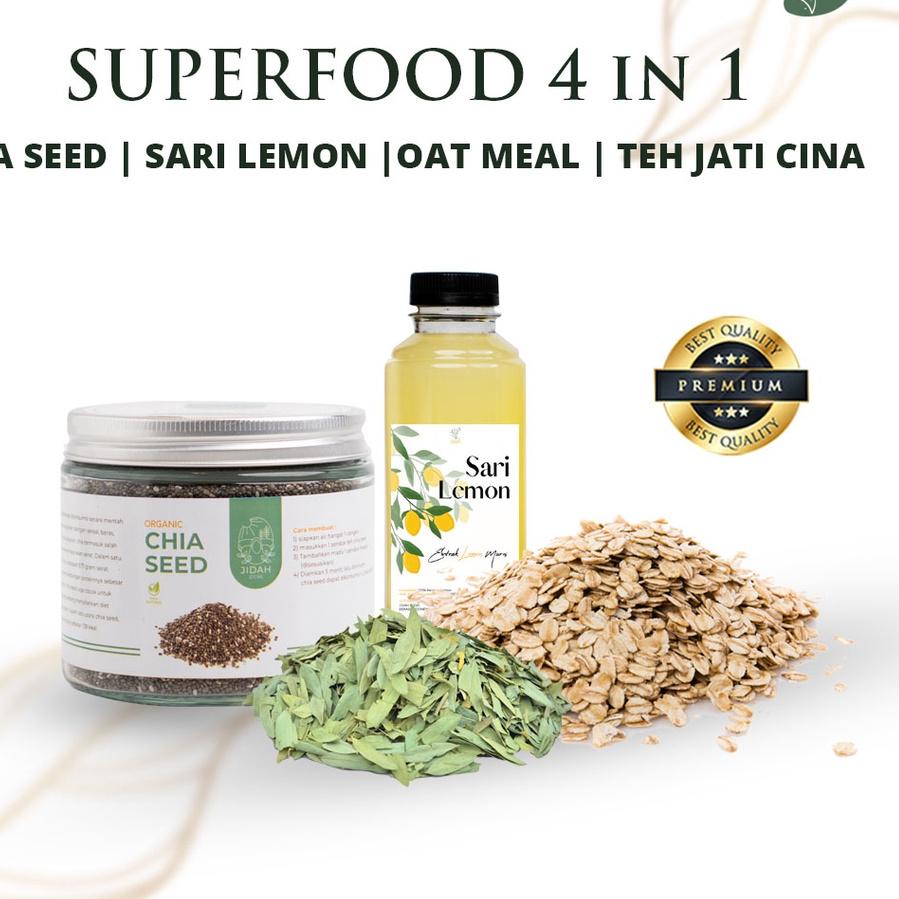 

✴ Paket Diet Super Food Asli Chia Seed biji chia Asli non GMO ❃
