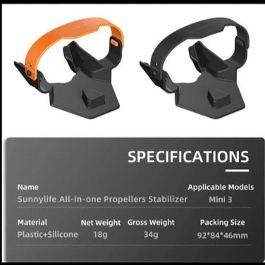 Sunnylife Botom Base Propellers Stabilizer Holder for DJI Mini 3