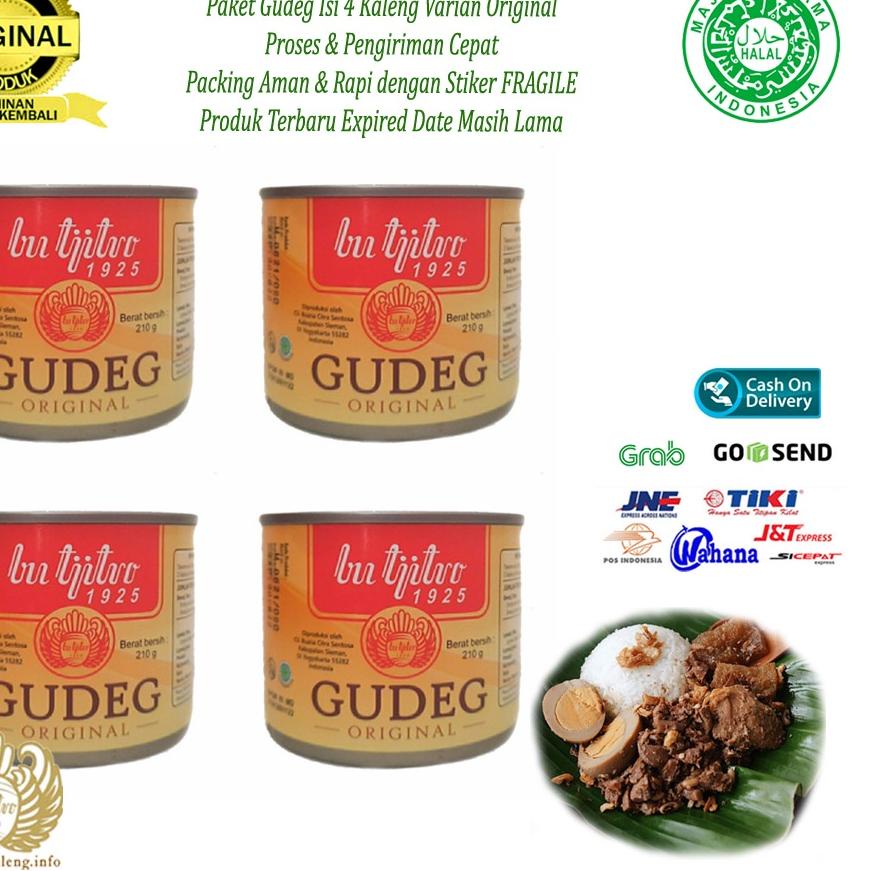 

➾ Gudeg Kaleng Bu Tjitro Original Paket Hemat Special Promo - Isi 4Pcs ☊