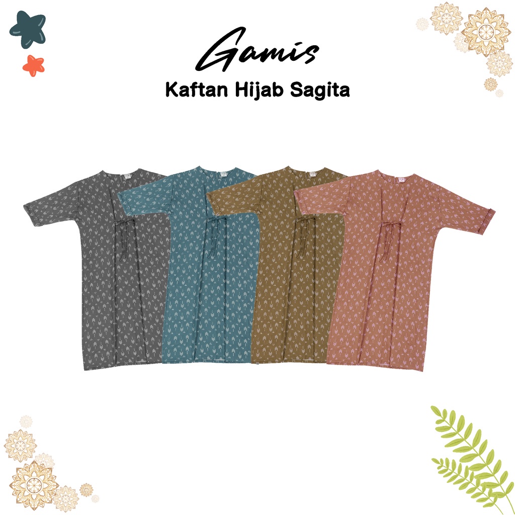 Gamis Anak Perempuan Baju Muslim Anak Dialogue Baby Kaftan Hijab Set Sagita 1-3 Tahun