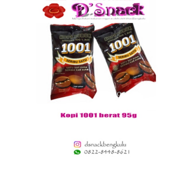 

KOPI ROBUSTA 1001 | BERAT 95g | OLEH-OLEH KHAS BENGKULU