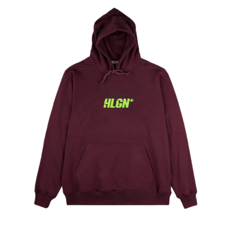 Hipokrit Oficial Store - Sweater Fullover Hooligans Maroon HLGN+ Green Hooded