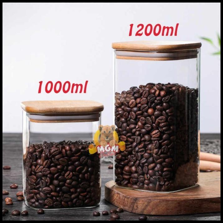 

Kotak 12Cm Kedap Toples Kaca Tutup Kayu Borosilicate Glass 1000Ml