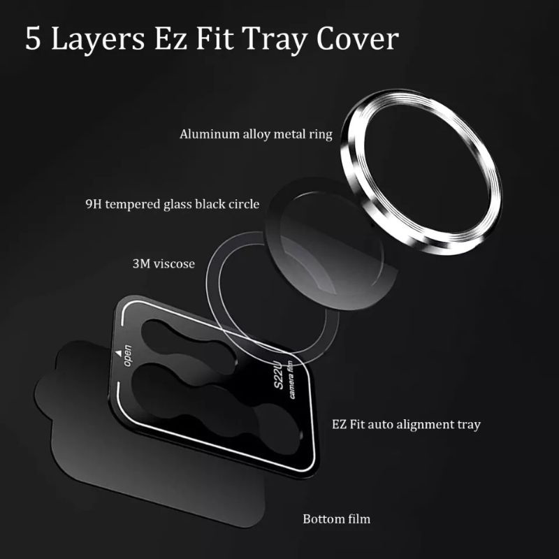 Pelindung Layar Tempered Glass Ring Lensa Kamera Samsung Galaxy S23 Samsung S23 Plus Samsung S23 Ultra